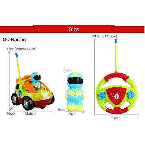 DeXop RC Cartoon Race Car with Music Radio Control Toy Action Figure Rc Vehicle - Thumbnail 3