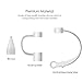 Qoosea for Apple Pencil Pen Cap Holder, Nib Cover, Lightning Cable Charging Adapter Tether for Apple Pencil Accessories (3 in a pack)