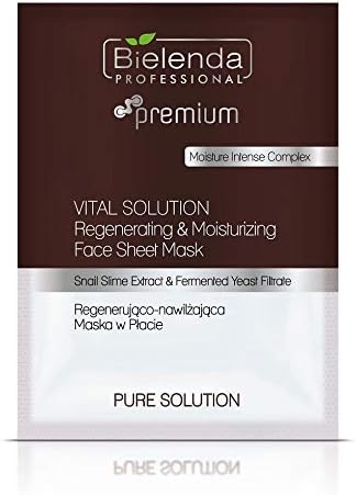 Bielenda Professional Vital Solution Regenerating and Moisturising Face Sheet Mask 25g