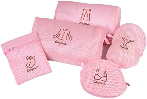 Xerhnan 10 sets of embroidery thickening laundry bag suit bra underwear dedicated washing bag machine wash net bag creative embroidery logo