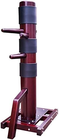 AUGUSTAPRO Wing Chun Wooden Dummy Mook Yan Jong - Life Warranty Traditional IP Man Wooden Dummy with Complimentary Striking Protective Pads