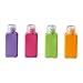 SET OF 4 - Travel Size Bottles Assorted Colors Airplane Trip Gym Bag Shampoo Conditioner Skin Lotion Hair Products Skin Products Beauty Products 3.4oz Each - SET OF 4