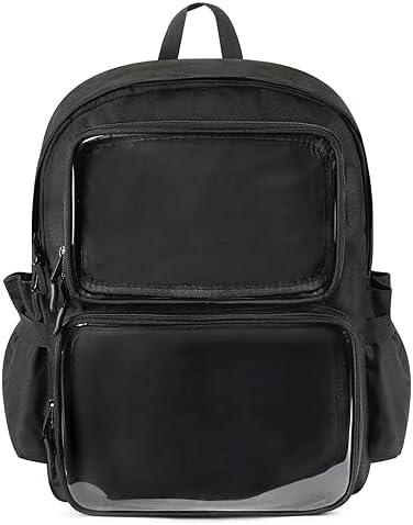 Ita Backpack Double Window Display Bag with Insert for Pins Cosplay Concert Amazon.com | VOUSXLLEZ Ita Bag Backpack Double Window Pins  main image 2