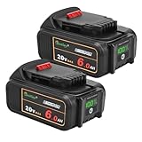 waitley 2 Pack 20V 6A Replacement Battery