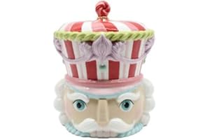 December Diamonds North Pole Sweet Shoppe 10-inch Nutcracker Head Cookie Jar
