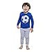 Bluenido Boys Soccer Ball 2 Piece Pajama 100% Super Soft Cotton Blue / Grey (6)