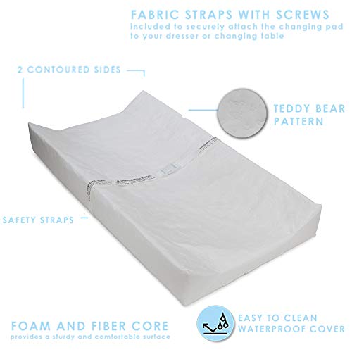 Delta Children Sutton 3 Drawer Dresser with Changing Top, Grey and