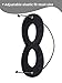 Boao 24 Pack Halloween Masks Felt Mask Eye Masks Half Masks with Elastic Rope for Party Costume Accessory (Black)