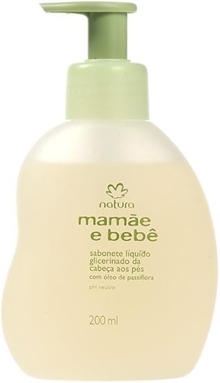 Amazon Com Linha Mamae Bebe Natura Sabonete Liquido Glicerinado Da Cabe A Aos Pes 0 Ml Natura Mom And Baby Collection Glycerin Liquid Soap Head To Toe 6 76 Fl Oz By