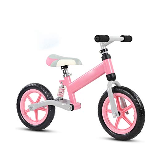Kaiyu Children's Shock Absorber Balance car Boys and Girls yo car no Pedal Children Slide car (Color : Pink)