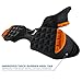 Yaktrax SkiTrax Ski Boot Tracks Traction and Protection Cleats (1 Pair), Small , Black/Orange