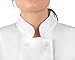 KNG 3/4 Sleeve White Chef Coat for Women - Ladies Fitted Chefs Jacket - S