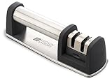 Kitchen Saviors Knife Sharpener Set - Professional 2 Stage Tungsten Steel and Ceramic Rod Sharpening System - Repair and Restore Knives