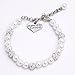 LParkin Mother of The Groom Gifts Pearl Bracelet Wedding Gift for Mom Mother in Law Jewelry