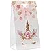 Premium Unicorn Party Favor Treat Bags, Goddie and Candy Bags, Party Supplies for 12 by Party Crush. Perfect for Birthdays and Baby Showers.