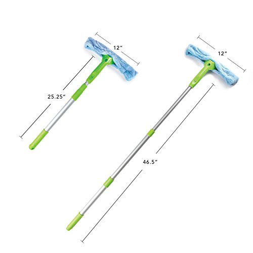 Telescopic Window Cleaning Kit with Super Squeegee and 3 Section