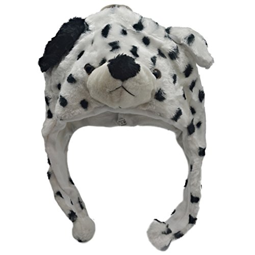 Plush Animal Hats for Kids - 'Assorted Hat-imals' Animal Hats - Critter Cap Cold Weather Winter Hat (Dalmation)