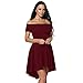 My Wonderful World Women's Sexy Halter Backless Evening Dress Skater Dress