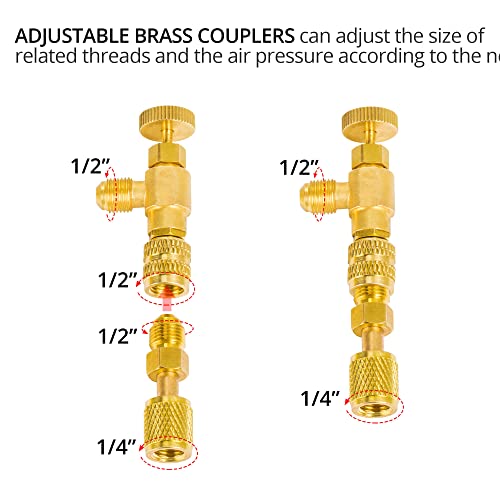 INCLAKE Manifold Gauge Set, Home AC Gauge Set for R410A, R22, R32