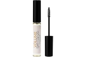 Bask & Lather Lash Serum with Castor Oil & Jojoba Oil For Thicker, Fuller & Longer Looking Eyelashes and Eyebrows, Conditioning and Enhancing Eyelash Growth Serum with Brush Applicator, 3 Month Supply