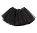Jane Shine Infant Tutus, Tutu Skirt for Baby Girls, Toddler Tulle Dress Skirt 5 Layers Soft for Babies First Birthday Black