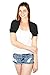 TL Women's Basic Comfy Versatile Short Sleeve Bolero Shrug Cardigan, BLACK, Small