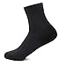 TANZKY 5 Pack Ankle Socks Men Cotton Athletic Thin Socks (Black)