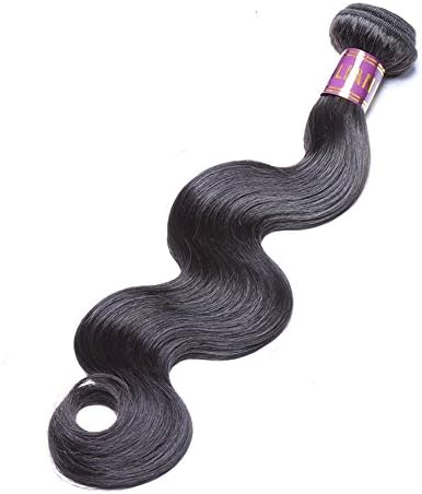 Xblhair Brazilian Virgin Hair Body Wave 1 Bundle of 10 inch 100g Unprocessed Virgin Human Hair Weave Weft Natural Color Tangle-free
