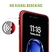 iPhone 8 Plus Case,iPhone 7 Plus Case, ZHIKE Magnetic Adsorption Case Metal Frame Tempered Glass Back with Built-in Magnet Cover for Apple iPhone 7Plus/8 Plus (Red, iPhone 7 Plus/8 Plus)