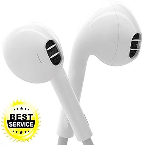 Elecer Elecer Earbuds, Nonoco iPhone Earbuds With Mic In Ear Headphones with Microphone &amp; Mic Earphones for iPhone 6s 6 Plus 5s 5 5c 4s 4 se Galaxy S8 S7 S6 Note 1 2 3 IOS 7 8 9 X Earbuds Earphones