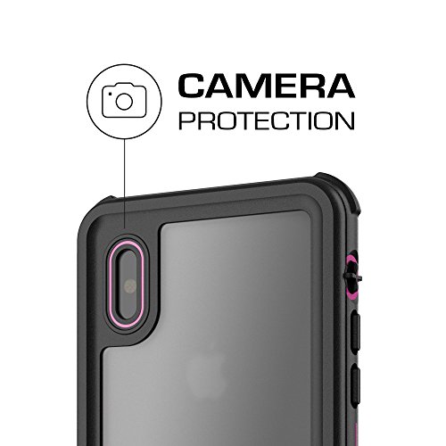 Ghostek Nautical Ultra Slim iPhone X Waterproof Case Fully Sealed Drop Resistant | Swimming Fishing Boating Snorkeling Jet Skiing Sailing Canoeing Kayaking Surfing Scuba Diving | Pink - Thumbnail 7
