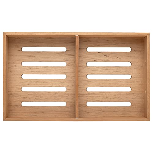 Spanish Cedar Tray Cigar Tray, Adjustable Divider, Fits Large Humidors