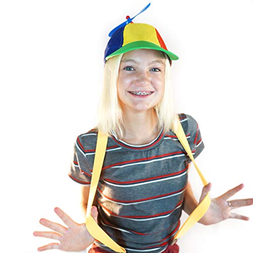 4 Rainbow+Propeller+Spinner+Hat+Adjustable