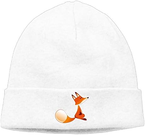 Trance Fox Unisex Multicolor Warm Cable Knit Thick Beanie Cap White