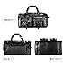 Zeroway PU Leather Weekender Bag, Large Travel Duffel Bags Overnight Carry on Bag with Shoe & Laptop Compartment for Women Men Brown