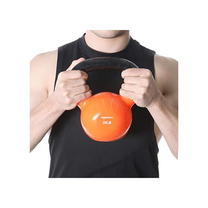 Amazon Basics Vinyl Coated Cast Iron Kettlebell Weight Home Gym Warehouse