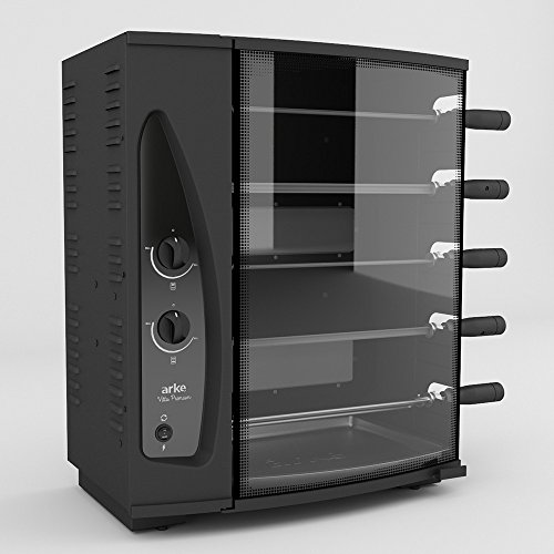 ARKE BBQ Brazil Rotatory Smokeless GAS Grill 5 Skewers