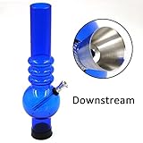 ZJAN 10 Inches Plastic tube - Blue (Blue)