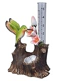 Moonrays 95071 Solar Powered White LED Hummingbird Rain Gauge