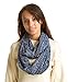 Genovega USAstyle Zipper Hidden Pocket Infinity Scarf - Navy Blue Women Men Midweight Lightweith Thin Light Plain Solid Jersey Travel Passport Infinite Scarfs