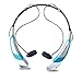 Bluetooth Headphones, Duola Wireless Neckband Headset Retractable Stereo Noise Cancelling Earbuds w/Mic Vibrating Call Alert for iPhone Android
