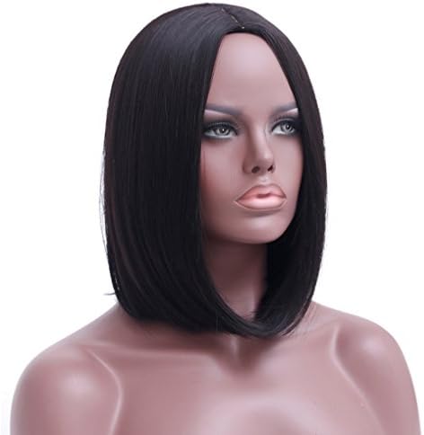14 inch Short Bob Black Wig Women Natural Synthetic Wigs For Black Women Heat Resistant Synthetic Bob Hair Women