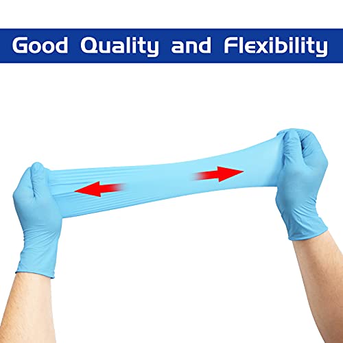 Disposable Nitrile Gloves, PowderFree, LatexFree Safety Exam Gloves