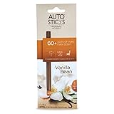 Enviroscent Autosticks Aroma Diffusers for Cars, Vanilla Bean, Box of 3