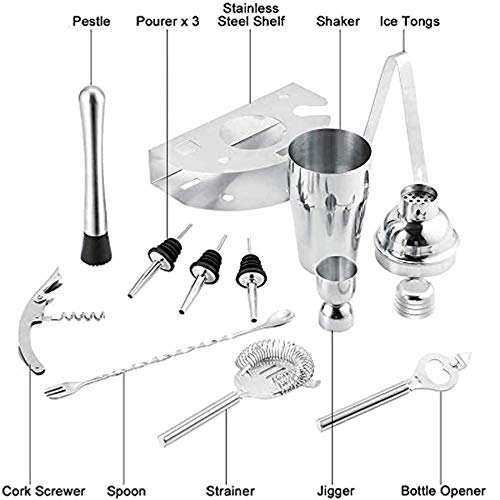 Professional Bar Kit Whisky Cocktail Making Set Cocktail Shaker 750ml Kit-12Pcs Shaker Cocktail Set with Stainless Bar… – Bild 6