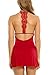 Avidlove Sleepwear Womens Chemise Sexy Nightie Full Slip Lace Babydoll Dress Red Large