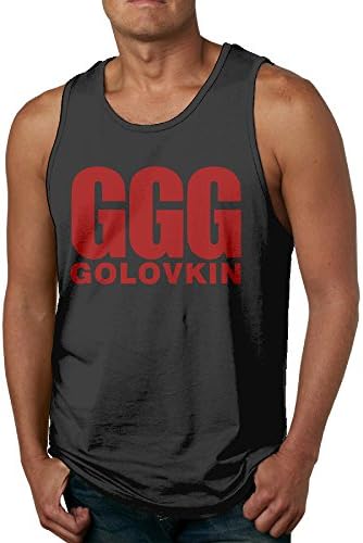 Kaye Joy Men's Gennady Golovkin GGG Tank Top Black XL