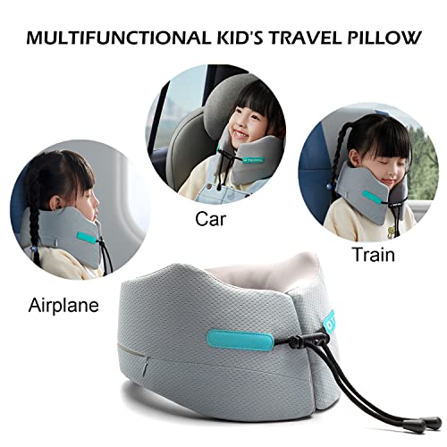 GOLDORANGE Kids Travel Pillow Neck Chin Head Support Best Memory Foam