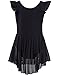 JEE.MDNMD.OO Girls' Flutter Sleeve Skirted Leotard