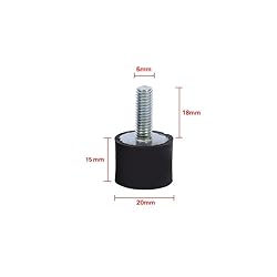 4Pcs Rubber Isolators 304 M6, Keenso Rubber M6